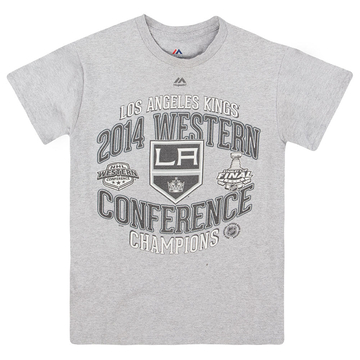 2014 LA Kings Western Conference Champions Majestic Tee S