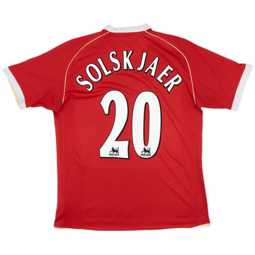 2006-07 Manchester United Home Shirt Solskjaer #20 - 5/10 - (L)