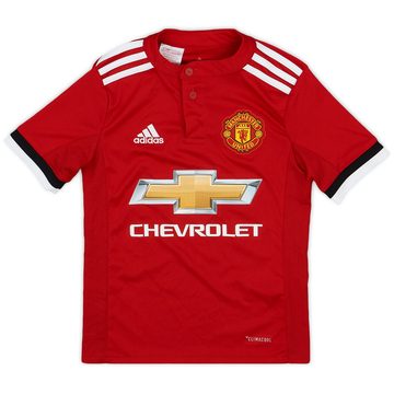 2017-18 Manchester United Home Shirt - 9/10 - (7-8 Years)