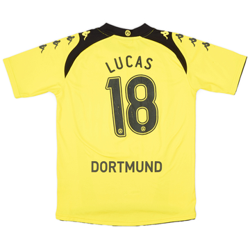 2009-10 Borussia Dortmund Home Shirt Lucas #18 - 6/10 - (XL.Boys)