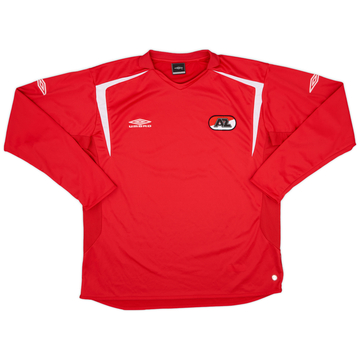 2005-06 AZ Alkmaar Home L/S Shirt - 8/10 - (XL)