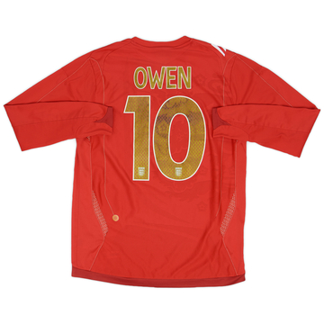 2006-08 England Away L/S Shirt Owen #10 - 7/10 - (M)