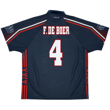 1997-98 Ajax Away Shirt F.De Boer #4 - 8/10 - (XL)