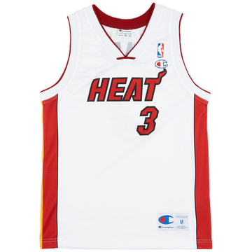 2003-10 Miami Heat Wade #3 Champion Home Jersey - 8/10 - (M.Boys)