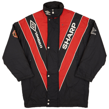 1992-93 Manchester United Umbro Padded Bench Coat - 6/10 - (XL)