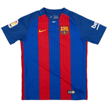 2016-17 Barcelona Home Shirt - 8/10 - (M.Boys)