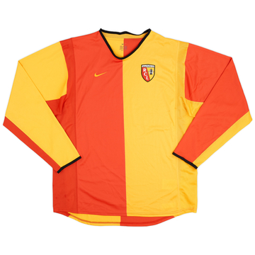 2001-02 RC Lens Player Issue Home L/S Shirt - 9/10 - (L)