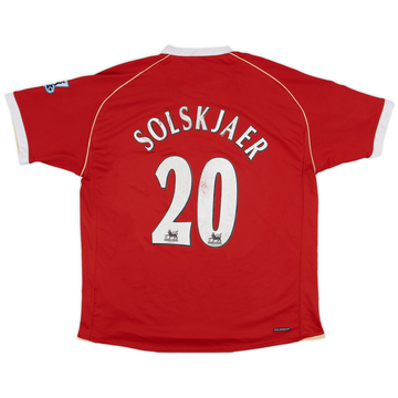 2006-07 Manchester United Home Shirt Solskjaer #20 - 5/10 - (XL)