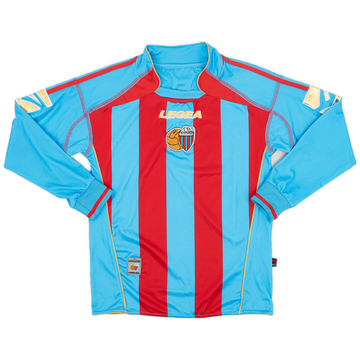 2007-08 Catania Home L/S Shirt - 8/10 - (XL.Boys)