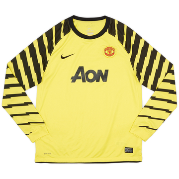 2010-11 Manchester United Yellow GK Shirt - 8/10 - (XL.Boys)