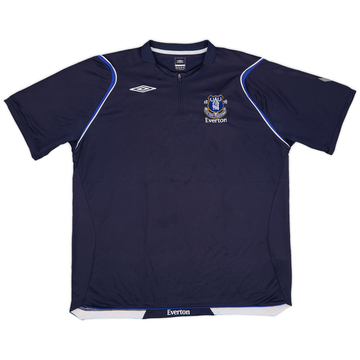 2006-07 Everton Umbro 1/4 Zip Training Polo - 9/10 - (XXL)
