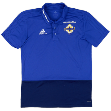 2017-18 Northern Ireland adidas Polo Shirt - 9/10 - (M)