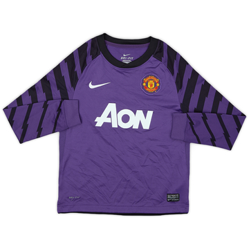2010-11 Manchester United Purple GK Shirt - 9/10 - (S.Boys)