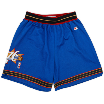 1999-00 Philadelphia 76ers Champion Alternate Shorts - 8/10 - (XL)