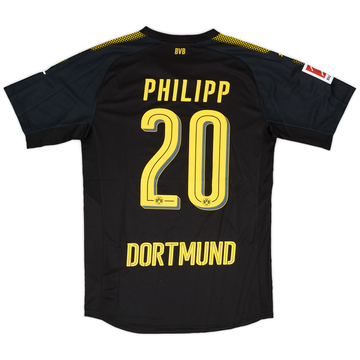 2017-18 Borussia Dortmund Authentic Away Shirt Philipp #20 - 10/10 - (M)