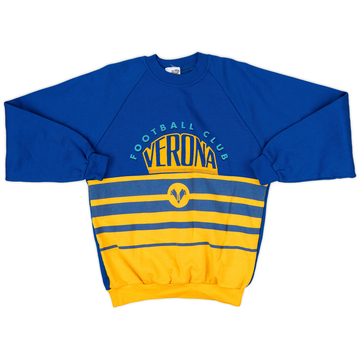 1990-91 Hellas Verona Le Felpe Dei Grandi Club Sweat Top - 8/10 - (S)