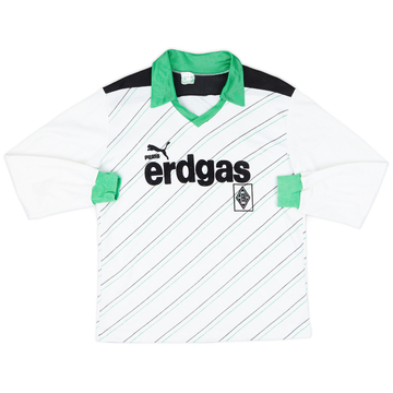 1985-87 Borussia Monchengladbach Home L/S Shirt - 8/10 - (M)