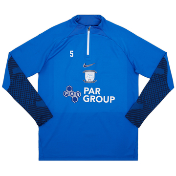 2022-23 Preston North End Player Issue 1/4 Zip Training Top # - 7/10