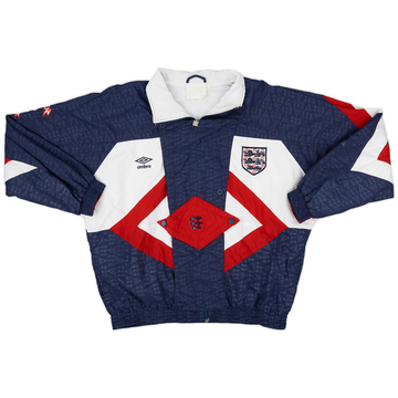 1990-92 England Umbro Track Jacket - 8/10 - (XL)
