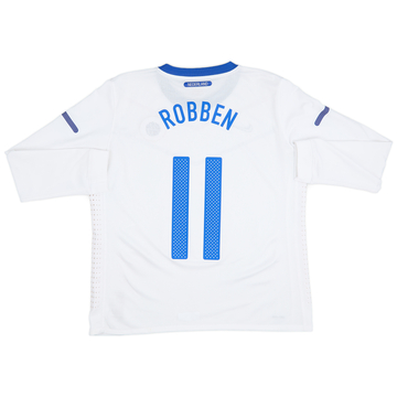 2010-11 Netherlands Player Issue Away L/S Shirt Robben #11 - 6/10 - (XL)