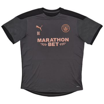 2019-20 Manchester City Staff Issue Puma Training Shirt 'BK' - 10/10 - (XL)