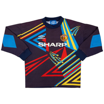 1992-93 Manchester United GK Shirt #1 - 6/10 - (L.Boys)