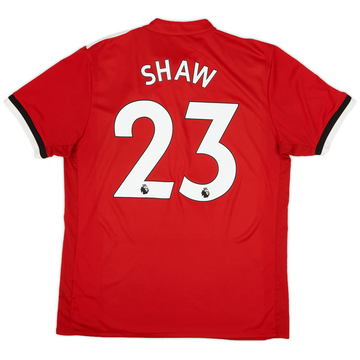 2017-18 Manchester United Home Shirt Shaw #23 - 6/10 - (L)