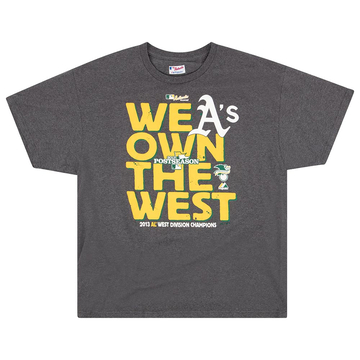 2013 Oakland Athletics AL West Division Champions Majestic Graphic Tee XL