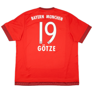 2015-16 Bayern Munich Home Shirt Gotze #19 - 9/10 - (XXL)