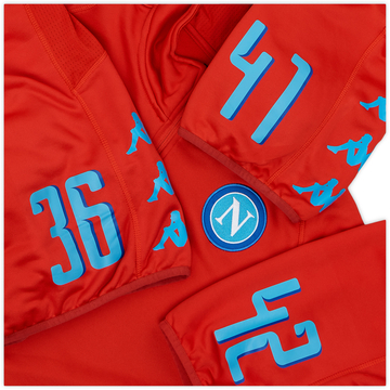 2016-17 Napoli Player Issue 1/4 Zip Training Top # - 7/10