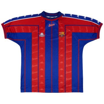 1997-98 Barcelona Home Shirt - 8/10 - (XL)