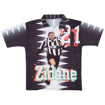 1995-96 Juventus Zidane Graphic Shirt - 8/10 - (L)
