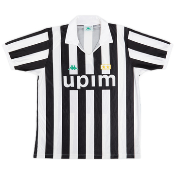 1991-92 Juventus Basic Home Shirt - 8/10 - (L)