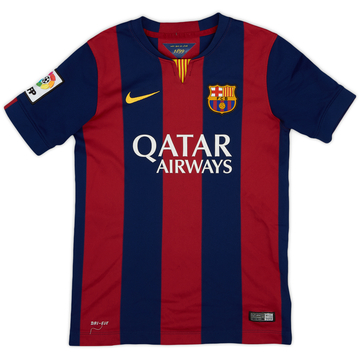 2014-15 Barcelona Home Shirt - 8/10 - (M.Boys)