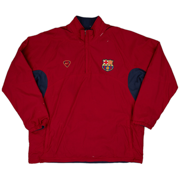 2000-02 Barcelona Nike Reversible 1/4 Zip Drill Top - 6/10 - (XL)