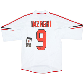2004-05 AC Milan Player Issue Away L/S Shirt Inzaghi #9 (S)
