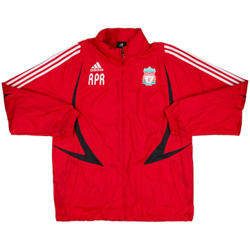 2007-08 Liverpool adidas Staff Issue Hooded Rain Jacket RPR - 6/10 - (L/XL)