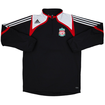 2007-08 Liverpool adidas 1/4 Zip Drill Top - 8/10 - (M)