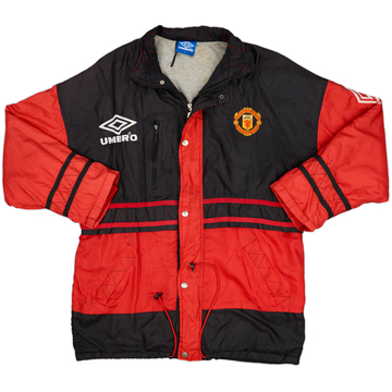 1996-97 Manchester United Umbro Padded Bench Coat - 8/10 - (L)