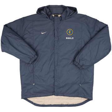 2001-02 Inter Milan Nike Padded Hooded Bench Coat - 6/10 - (XL)