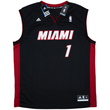 2012-14 Miami Heat Bosh #1 adidas Away Jersey (XL)