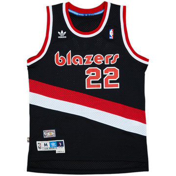 1987-88 Portland Trail Blazers Drexler #22 adidas Hardwood Classics Swingman Away Jersey (M)