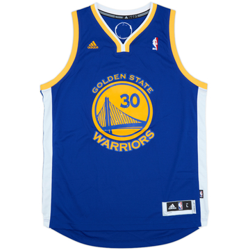 2010-14 Golden State Warriors Curry #30 adidas Swingman Away Jersey - 7/10 - (L)