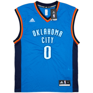 2014-17 Oklahome City Thunder Westbrook #0 adidas Away Jersey (S)
