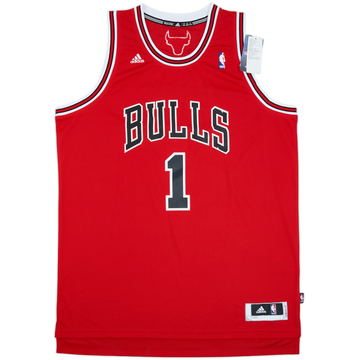 2010-14 Chicago Bulls Rose #1 adidas Swingman Away Jersey (XXL)