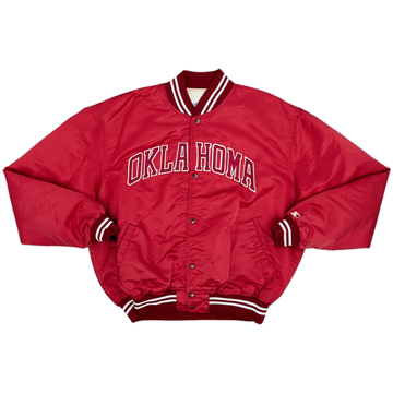 1980s Oklahoma Sooners Starter Satin Varsity Jacket - 8/10 - (XXL)