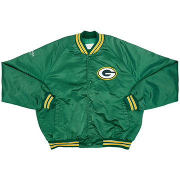 1990s Green Bay Packers Chalk Line Satin Varsity Jacket - 8/10 - (XL)
