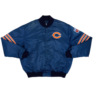 1980s Chicago Bears Starter Satin Varsity Jacket - 7/10 - (XL)