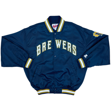 1994-99 Milwaukee Brewers Starter Satin Varsity Jacket - 9/10 - (XL)