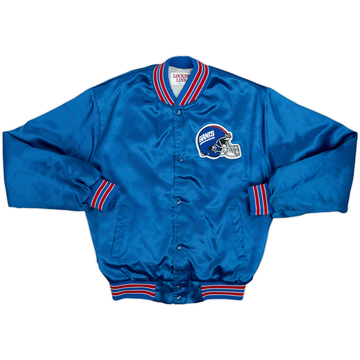 1990s New York Giants Locker Line Satin Varsity Jacket - 8/10 - (M)